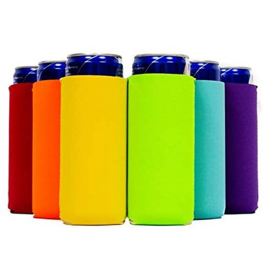 60 Pack Blank Neoprene Can Cooler Sleeves – Multicolor, 355ml Size, Customizable For Parties & Events