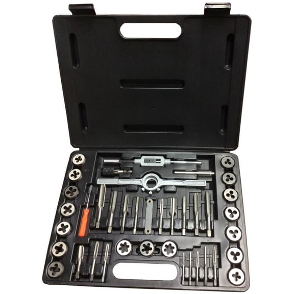 Drill America #4-1/2" Carbon Steel Tap and Die Set with Round Die