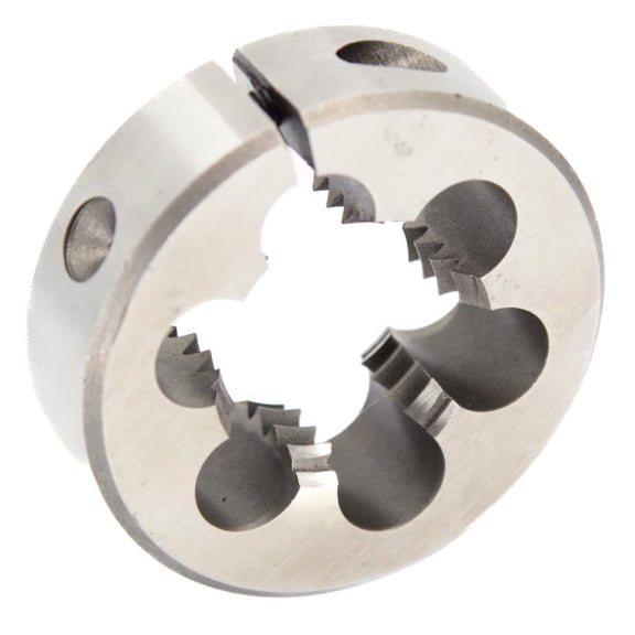 Drill America 3/4"-10 UNC X 2" OD HSS Left Round Adjustable Die