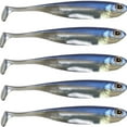 thumbnail image 1 of QualyQualy 5Pcs Soft Plastic Swimbait,Paddle Tail Lures for Bass,Trout,Walleye,Crappie, 1 of 8
