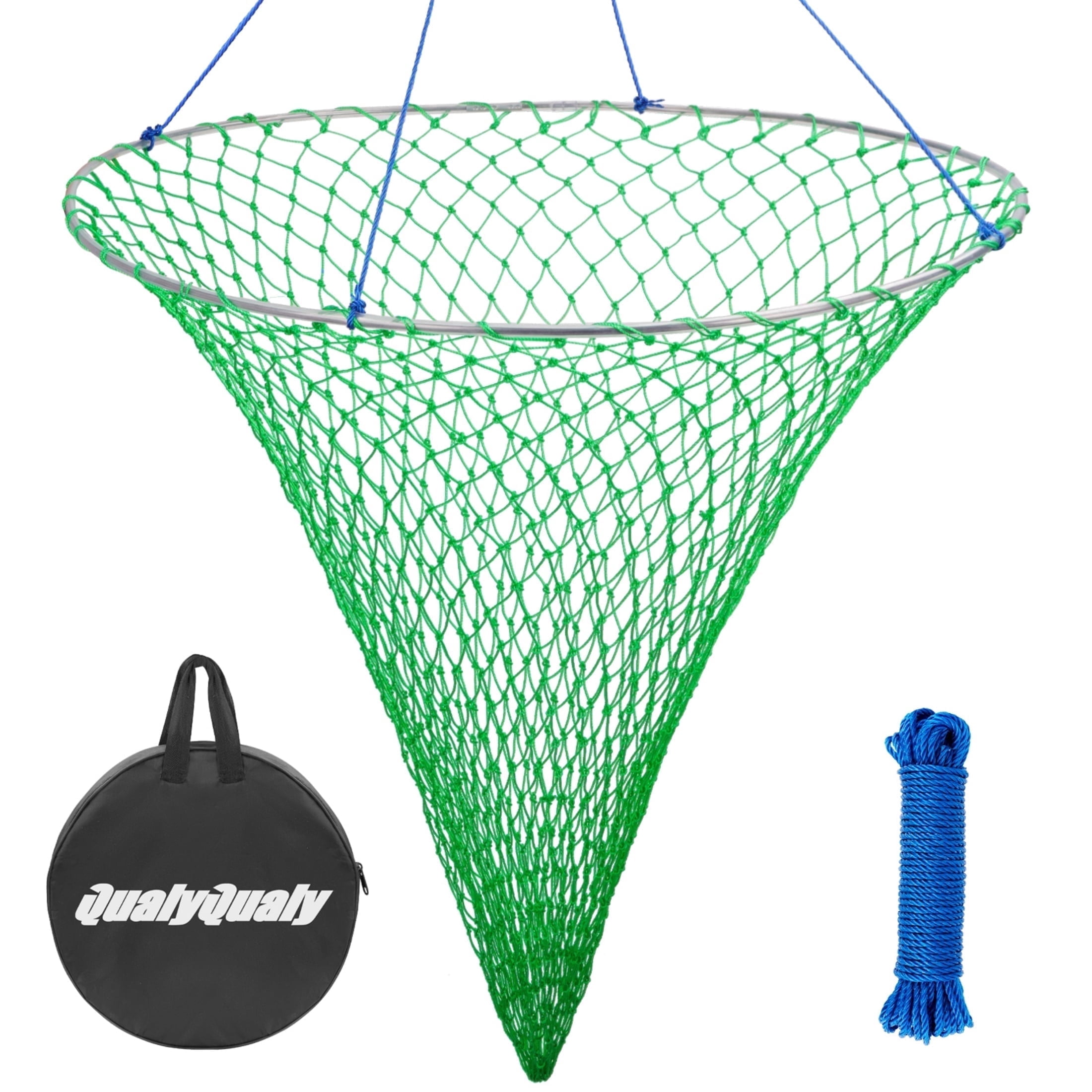 bridge pier fishing nets QualyQualy and Net, Foldable Drop Net for Pier Fishing with Rope, Landing Net with Soft Steel Hoop and Nylon Mesh (32''36'') : Sports & Outdoors Zinc galvanized steel construction prevents rust on upper and lower rings. Mesh Mini Catfish Hoop Nets