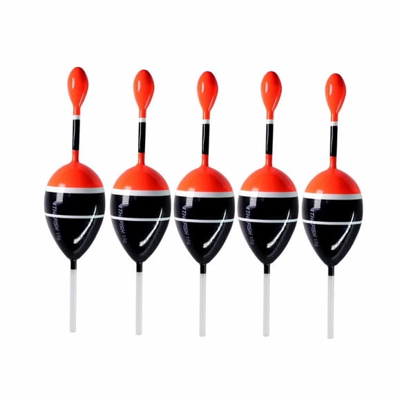 Qualyqualy Weighted Slide Fishing Floats Slip Bobbers for Crappie, Panfish, Trout, Bass, 5 Pcs