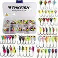 thumbnail image 1 of QualyQualy Ice Fishing Jigs Ice Fishing Lure Kit Ice Fishing Gear Crappie Jigs Ice Fishing Lures Panfish Jigs 54pcs, 1 of 8
