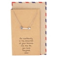 thumbnail image 1 of Quan Jewelry Arrow Necklace, Graduation and Christmas Gifts for Women with Greeting Card, 16-18 in, 1 of 6