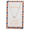 thumbnail image 1 of Quan Jewelry Bridesmaid Gifts Set, Interlocking Hearts Necklace for Bridesmaids and Card, Silver Tone, 16-in to 18-in, 1 of 6