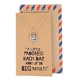 thumbnail image 1 of Quan Jewelry Teacher's Day Gifts Math Numbers Necklace, Engraved Pendant with Inspirational Quotes on Greeting Card, 1 of 5
