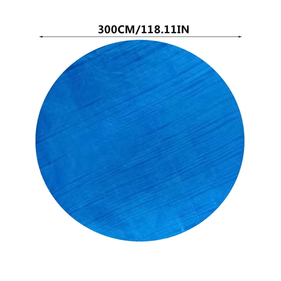 QuanTara 118" Round Solar Pool Cover – 210D Silver-Plated Above Ground Pool Cover for Heat Retention, Debris Protection & Water Savings