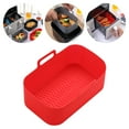 thumbnail image 1 of QuanTara 7.68x4.92in Air Fryer Liner, Reusable Non-Stick Silicone Basketinsert, Replacement for Parchment Paper, Fits 5QT+ Air Fryers, Dishwasher Safe, 1 of 3