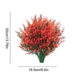 thumbnail image 1 of QuanTara 8 Bundles Artificial Hanging Plants, 13.78in Realistic Fake Flowers for Outdoor Garden, Porch, Wedding, Patio Decor, Sunproof Plastic Greenery, 1 of 6