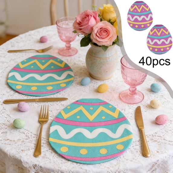 QuanTara Alien Easter Egg Print Toilet Paper, 40 Rolls of 2-Ply Soft Bathroom Tissue, Flushable & Gentle, 12.99x12.99in per Roll, for Holiday Parties & Home