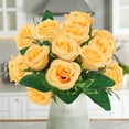 thumbnail image 1 of QuanTara Artificial Flower Bridal Bouquet, Real-Like Wedding Bouquet for Bride, Home Decoration Centerpiece, Party Vase Filler, Fake Flowers for Wedding & Home Decor, 1 of 5
