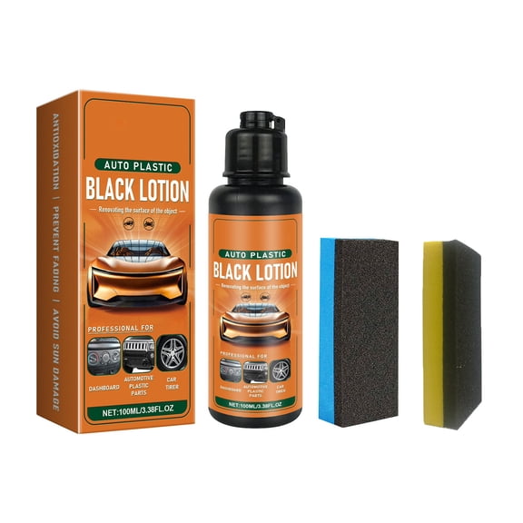 QuanTara Automobile Plastic Refurbishing Agent – 100ml Interior & Exterior Plastic Restorer, Shine & Protection for Dashboard, Trim & Window Frames