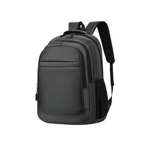 QuanTara Custom Logo Laptop Backpack – Multi-Compartment Business Daypack – Personalized Corporate Gift Backpack with Padded Tech Sleeve – Oxford Cloth Commuter Bag for Office & Travel