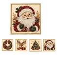 thumbnail image 1 of QuanTara DIY Christmas Diamond - Painting Kit for Beginners, 5 Festive Designs with Frame, Full Set Including Canvas, Beads, Applicator Pen & Tray, Holiday Arts & Crafts for Adults & Kids, 1 of 9