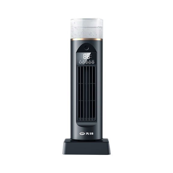 QuanTara Desktop Tower Fan with Mist Humidifier, USB Personal Air Cooler, 6-Speed Portable Cooling Fan with 6-Hour Timer, Quiet for Home Office, Bedside, and Makeup
