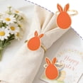 thumbnail image 1 of QuanTara Easter Egg Napkin Ring, Colorful Cute Bunny Ear Metal Napkin Holder, 1.57"x0.98" Enamel Holiday Table Setting Accessory for Western Restaurant & Family Gathering, 1 of 6