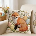 thumbnail image 1 of QuanTara Easter "Good Things" Pillow Cover, 18x18in Embroidered Decorative Throw Pillow Case for Couch Bedroom, Spring Home Decor, 1 of 6