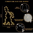 thumbnail image 1 of QuanTara Easter LED Window Light, Battery Operated Bunny Shape Hanging Decoration with Remote & Timer, 8 Modes Warm White Waterproof Indoor Outdoor Easter Lighting, 1 of 5