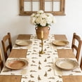thumbnail image 1 of QuanTara Easter Table Runner, Rabbit Egg Floral Pattern Tablecloth 59.06x12.99in, Polyester Holiday Table Decor for Party Dining, Washable & Reusable, 1 of 6
