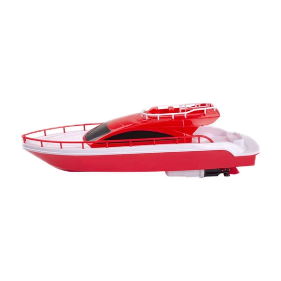 QuanTara Electric Speedboat Toy, 15.4in Simulation Yacht Model, Battery Powered Pool & Bath Toy, No Remote Control, Multicolor Water Toy