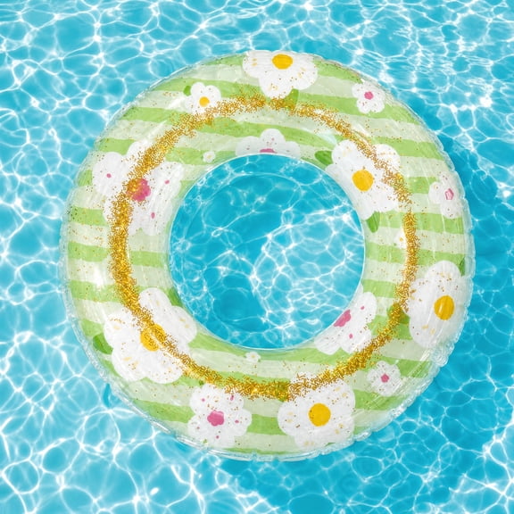 QuanTara Floral Swim Ring 29.5in
