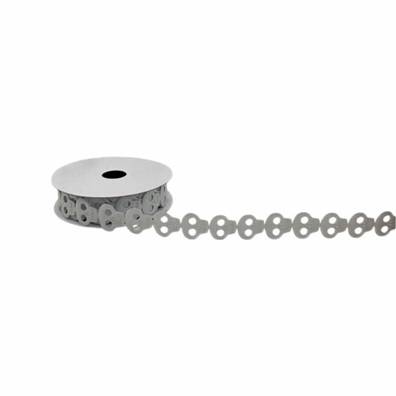 QuanTara Halloween Skull Ribbon, 3 Yards 0.86" Silver Nylon Spandex Trim, Spooky Craft Ribbon for Gift Wrapping, Wreath Making, DIY Crafts & Party Decor