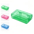 thumbnail image 1 of QuanTara Large Capacity Clear Pencil Box, Stackable Plastic Supply Case with Snap-Tight Lid, 8"X4.7"X2.4" Translucent Gray Pen Organizer, 1 of 3