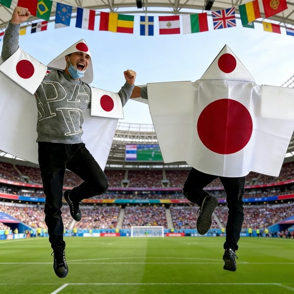 QuanTara Official 2026 World Cup Fan Shawl Flag, USA Canada Mexico Soccer Cloak 59x35in, Wearable Stadium Blanket & Body Flag for Football Games