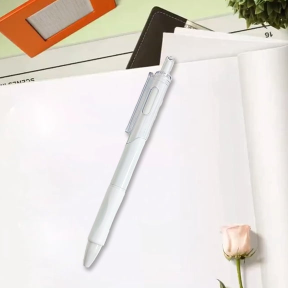QuanTara Push-Button Candy Color Neutral Pen – 0.7ML Quick-Dry Black Brush Pen for Office & Creative Writing