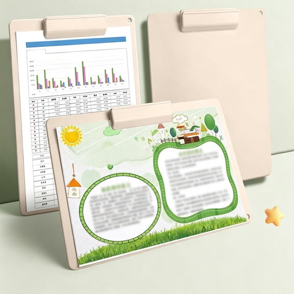 QuanTara Rotating A4 Clipboard – 360° Convertible Writing Board – Twin-Position Metal Clip for Horizontal & Vertical Use – Thick Rigid Plastic Legal Size Folder for Office & Field Work
