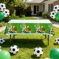 thumbnail image 1 of QuanTara Soccer Tablecloth 70.9x42.5 Inch, Football Party Table Cover Waterproof Washable Rectangular Plastic for Birthday Buffets, Holiday Dinners, Picnics, Kitchen Events, 1 of 6