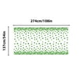 thumbnail image 1 of QuanTara St. Patrick's Day Table Runner, 54"x108" Irish Themed Lace Table Cloth with Shamrock Pattern for Holiday Dinner Party Decor - 13x72in, Green Polyester Table Runner with Scalloped Edges, 1 of 1