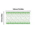 thumbnail image 1 of QuanTara St. Patrick's Day Table Runner, 54"x72" Irish Themed Lace Table Cloth with Shamrock Pattern for Holiday Dinner Party Decor - 13x72in, Green Polyester Table Runner with Scalloped Edges, 1 of 1