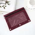 thumbnail image 1 of QuanTara Three-Hole Pencil Case – Transparent Zipper Binder Pouch, Large Capacity Document & Stationery Storage Bag, 1 of 6
