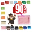 thumbnail image 1 of QuanTara Three-Hole Pencil Case – Transparent Zipper Binder Pouch, Large Capacity Document & Stationery Storage Bag, 1 of 7