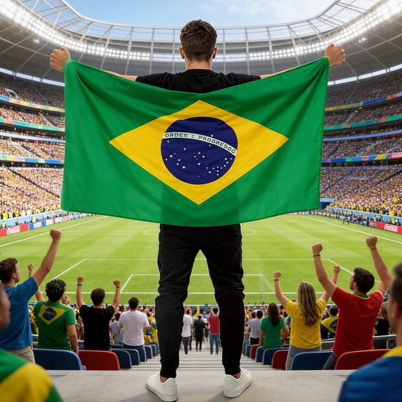 QuanTara World Cup 2026 Fan Shawl, USA Canada Mexico Football Cloak 59x35in, Wearable Body Flag & Stadium Blanket for Soccer Games, Tailgate Parties