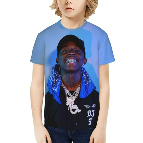 Quando Rondo Kids T-Shirt 3d Printed Graphic T-Shirts Boys And Girls Short Sleeve Shirts For Youth Kids Large