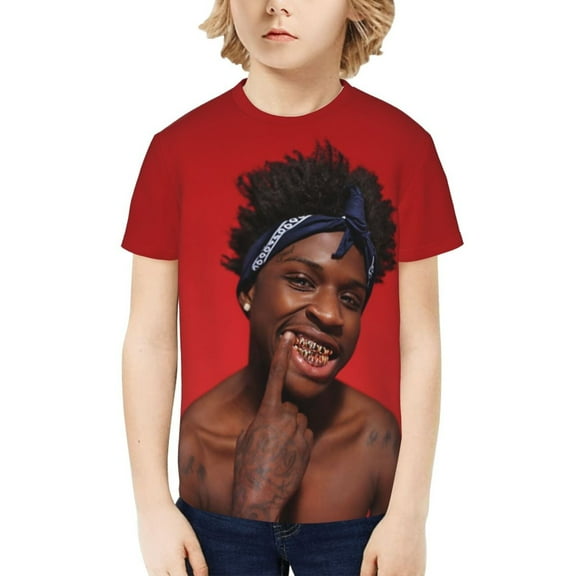 Quando Rondo Kids T-Shirt 3d Printed Graphic T-Shirts Boys And Girls Short Sleeve Shirts For Youth Kids Medium