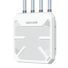Quanlity100 AX3000 Long Range Outdoor WiFi Mesh Extender, WiFi6 Outdoor Access Point, with PoE/4x8dBi High-gain Antennas/IP67 Weatherproof Enclosure/Signal Booster Amplifier