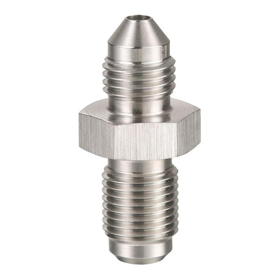 Quanmin 1PCS 3AN Male to M10x1.0 Male Adapter - Stainless Steel Brake Clutch Fitting for Cars, Trucks, RVs