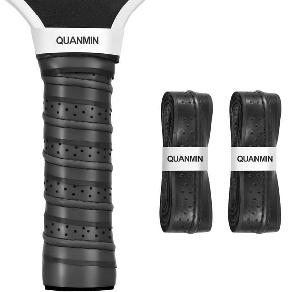 Quanmin 2 PCS Pickleball Racket Replacement Grip Wrap Pickleball Overgrip Paddle Grip Tape Anti-Slip Grip Moisture Wicking Paddle Grip Wrap