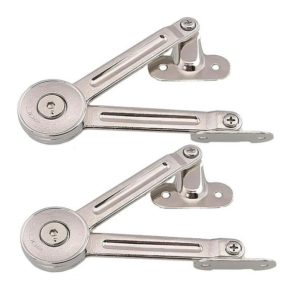 Quanmin 2 Packs Cabinet Cupborad Furniture Door Lift Stay Support Hidden Hinge Dampers for Cabinet Doors Furniture Hardware Cabinet Lift Up Hinge with 40lbs Capacity, Opening Angle 75/90/110