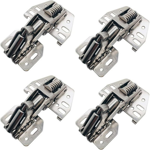 Quanmin 4PCS RV Cabinet Hinges,Soft Close Cabinet Hinges for RV Motorhome Caravan Camper Truck Travel Trailer Van Boat Marine, RV Parts and Accessories Inside, RV Overhead Cabinet Hinges