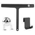thumbnail image 1 of Quanmin 9 inch Glass Brush Squared Shower Squeegee Window Wiper with Sucker Hook for Mirror Cars,Black, 1 of 10