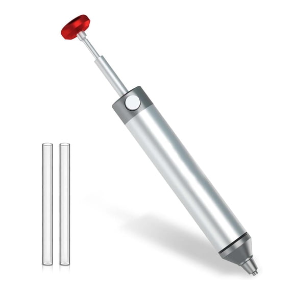 Quanmin Solder Sucker Tool No Clog Desoldering Pump Soldering Sucker Desoldering Tool Heat Resistant Pinecil Nozzle for Solder Remover Inrush Heavy Duty Desoldering Wick