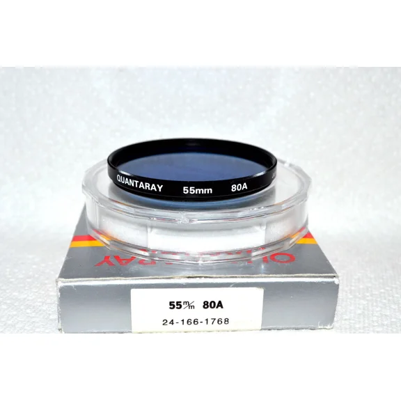 Quantaray 55 Mm New 80A Screw-In Filter With Case/Box Japan (N-65)