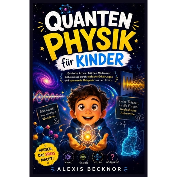 Quantenphysik fr Kinder: Entdecke Atome, Teilchen, Wellen und Geheimnisse durch einfache Erklrungen und spannende Beis, (Paperback)