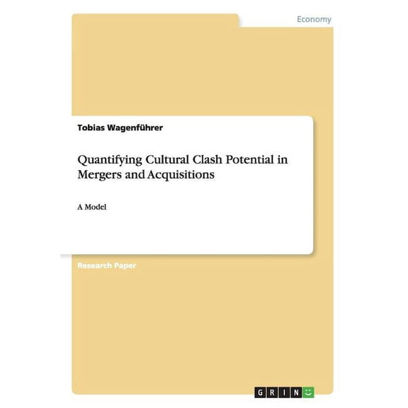 Quantifying Cultural Clash Potential in Mergers and Acquisitions: A Model