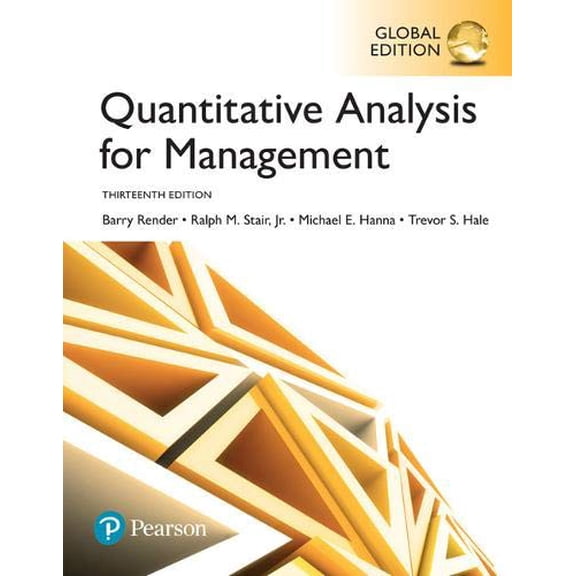 Pre-Owned Quantitative Analysis for Management@@ Global Edition (Paperback) 1292217650 9781292217659