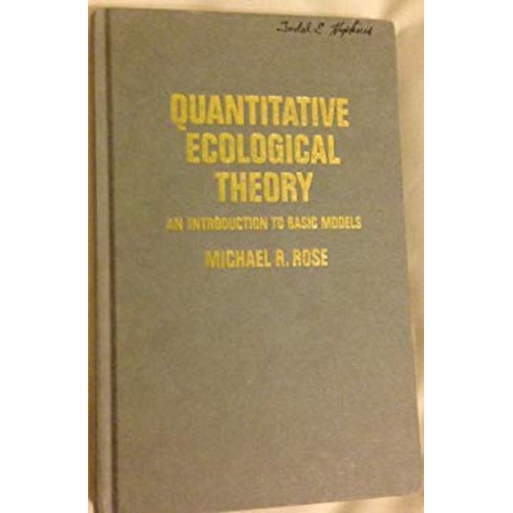 Pre-Owned Quantitative Ecological Theory : An Introduction to Basic Models (Hardcover) 9780801835094